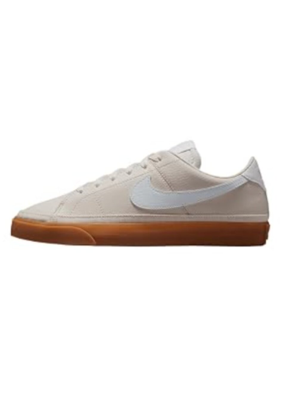 Nike Court Legacy Low Women's Shoes (IH0580-030, Phantom/Gum Yellow/White) Size